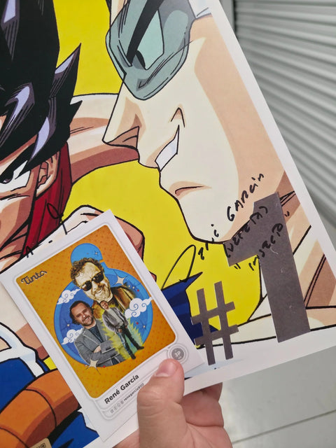 Dragon Ball Z Original Poster (11"x17") Signed by Mario Castañeda & René García — Tinta Certified